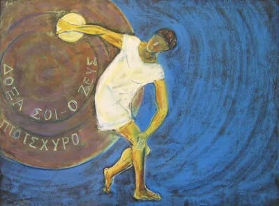 Ms. Pothof's discus thrower